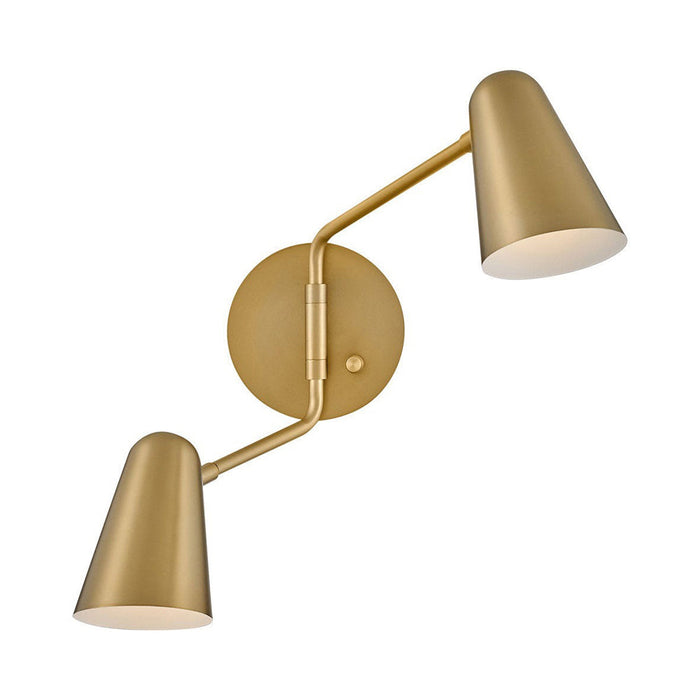 Birdie Wall Light in Lacquered Brass.