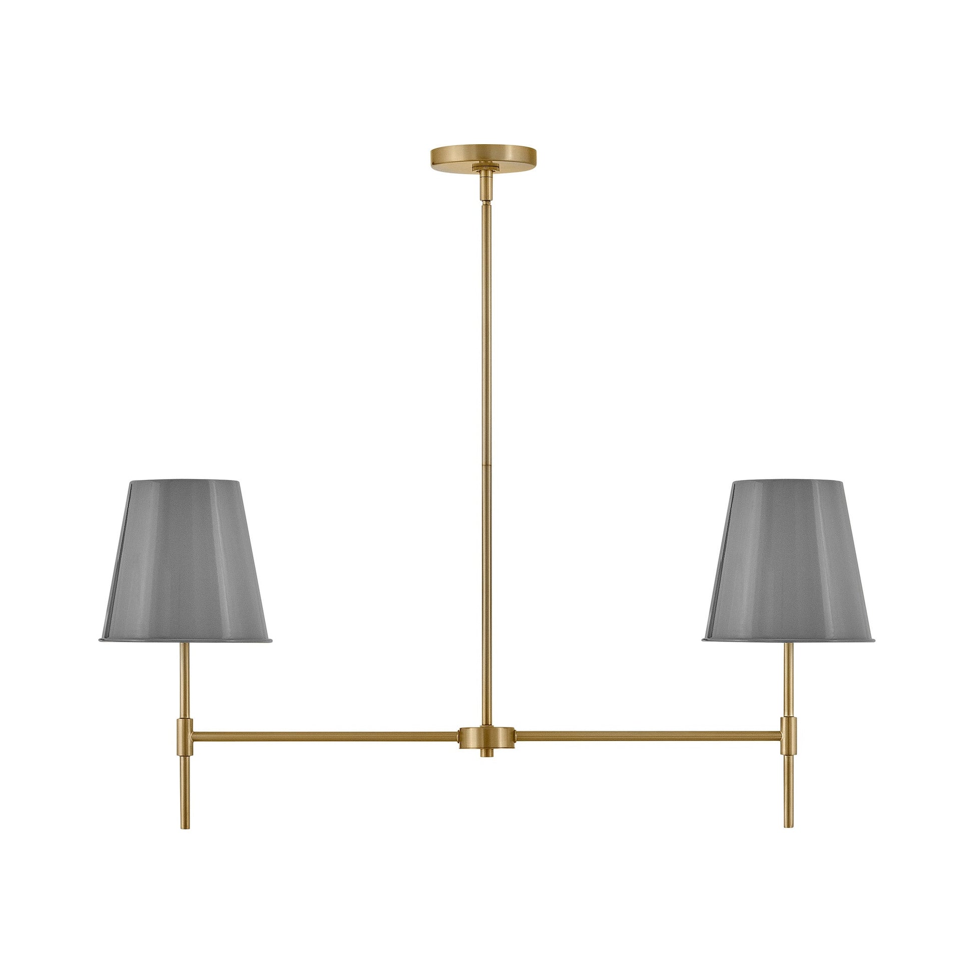 Blake Linear Chandelier in French Gray.