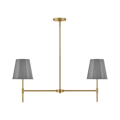Blake Linear Chandelier in French Gray.