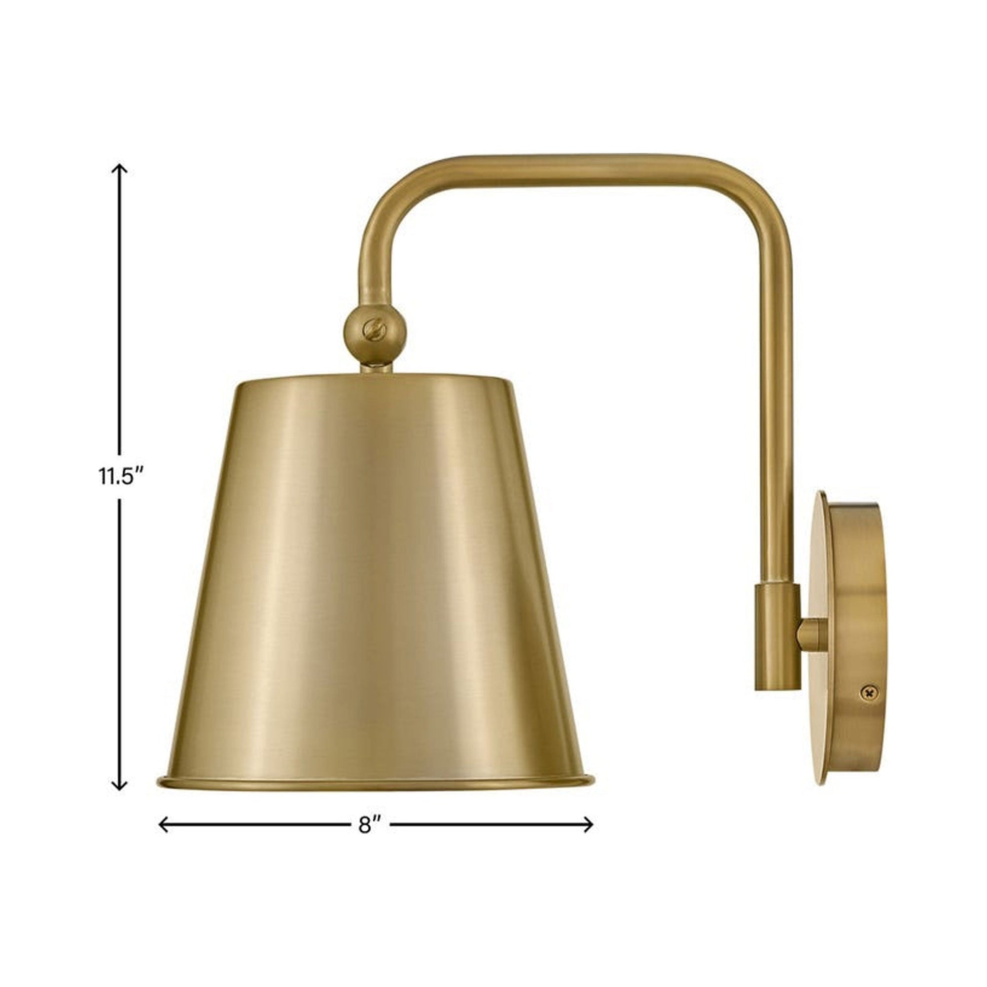 Blake Wall Light - line drawing.
