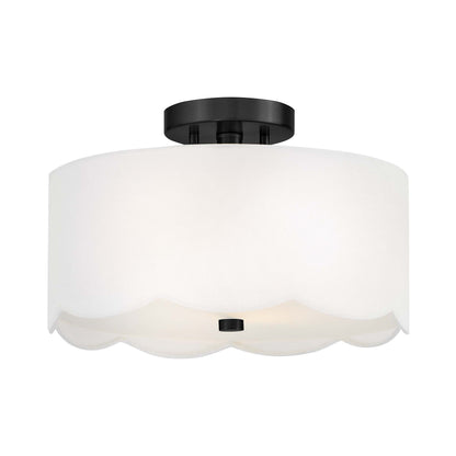 Bliss Semi Flush Mount Ceiling Light in Black.