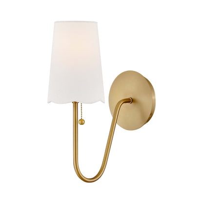 Bliss Wall Light in Lacquered Brass.