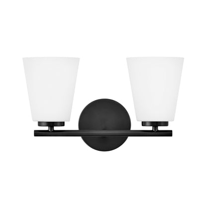 Bri Bath Vanity Light in Black (2-Light).