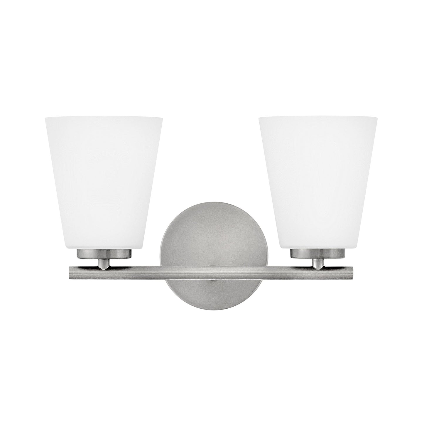 Bri Bath Vanity Light in Brushed Nickel (2-Light).