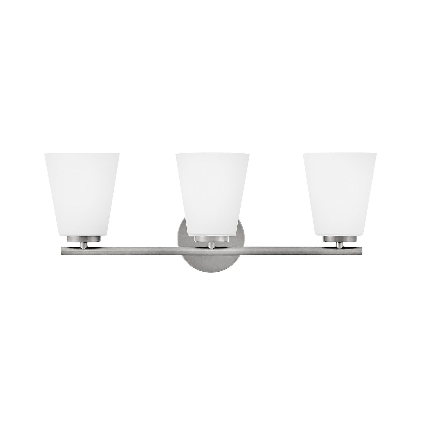 Bri Bath Vanity Light in Brushed Nickel (3-Light).