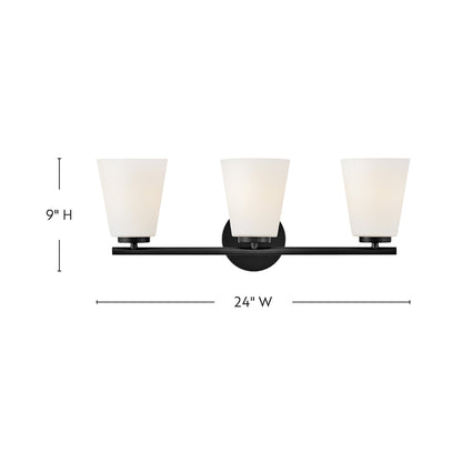 Bri Bath Vanity Light - line drawing.