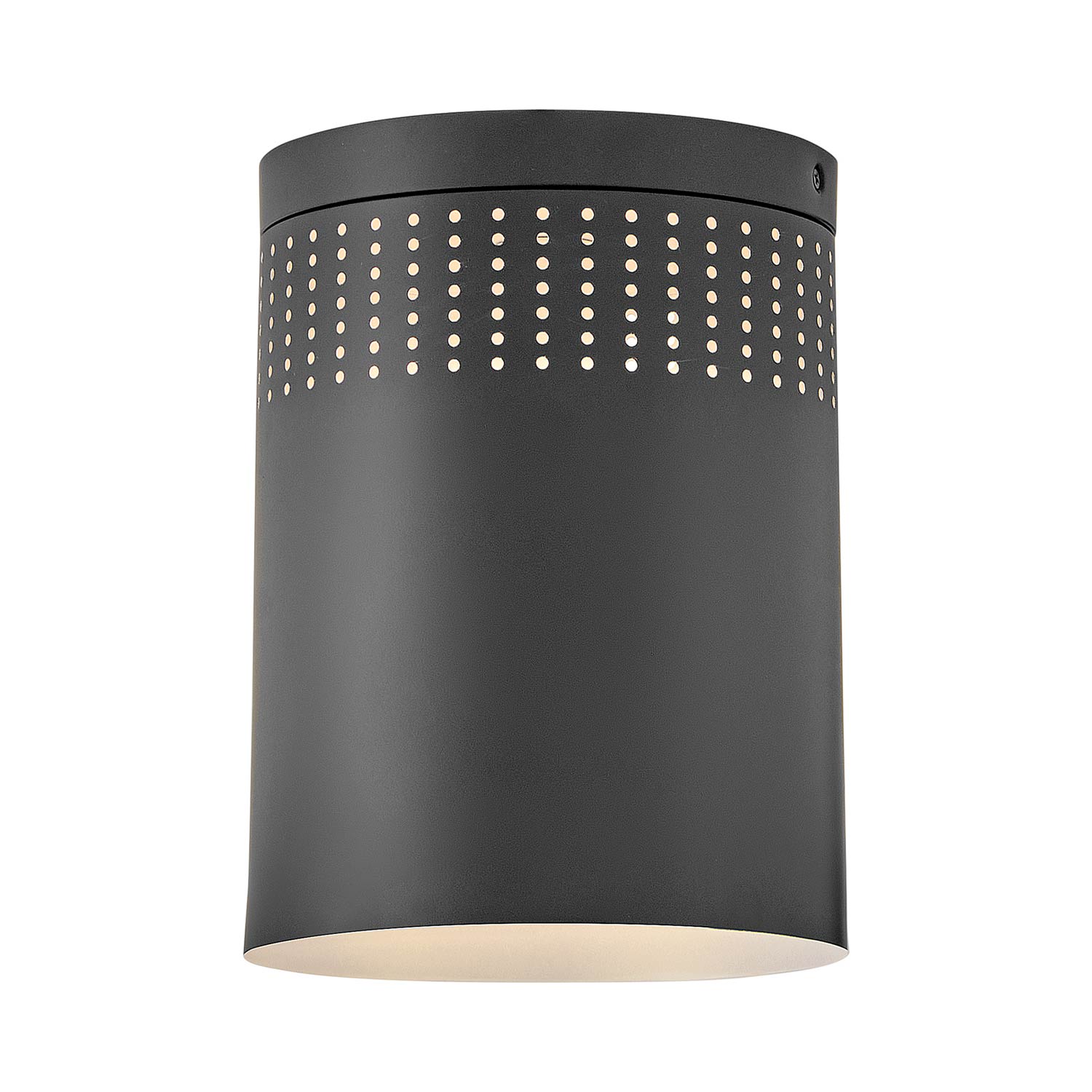 Casey Flush Mount Ceiling Light in Black.