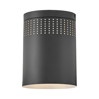 Casey Flush Mount Ceiling Light in Black.