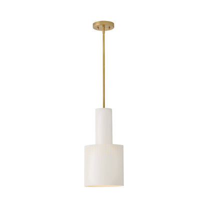Casey Pendant Light in Satin Off-White.