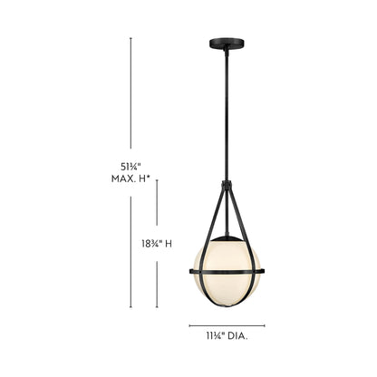 Colby Pendant Light - line drawing.