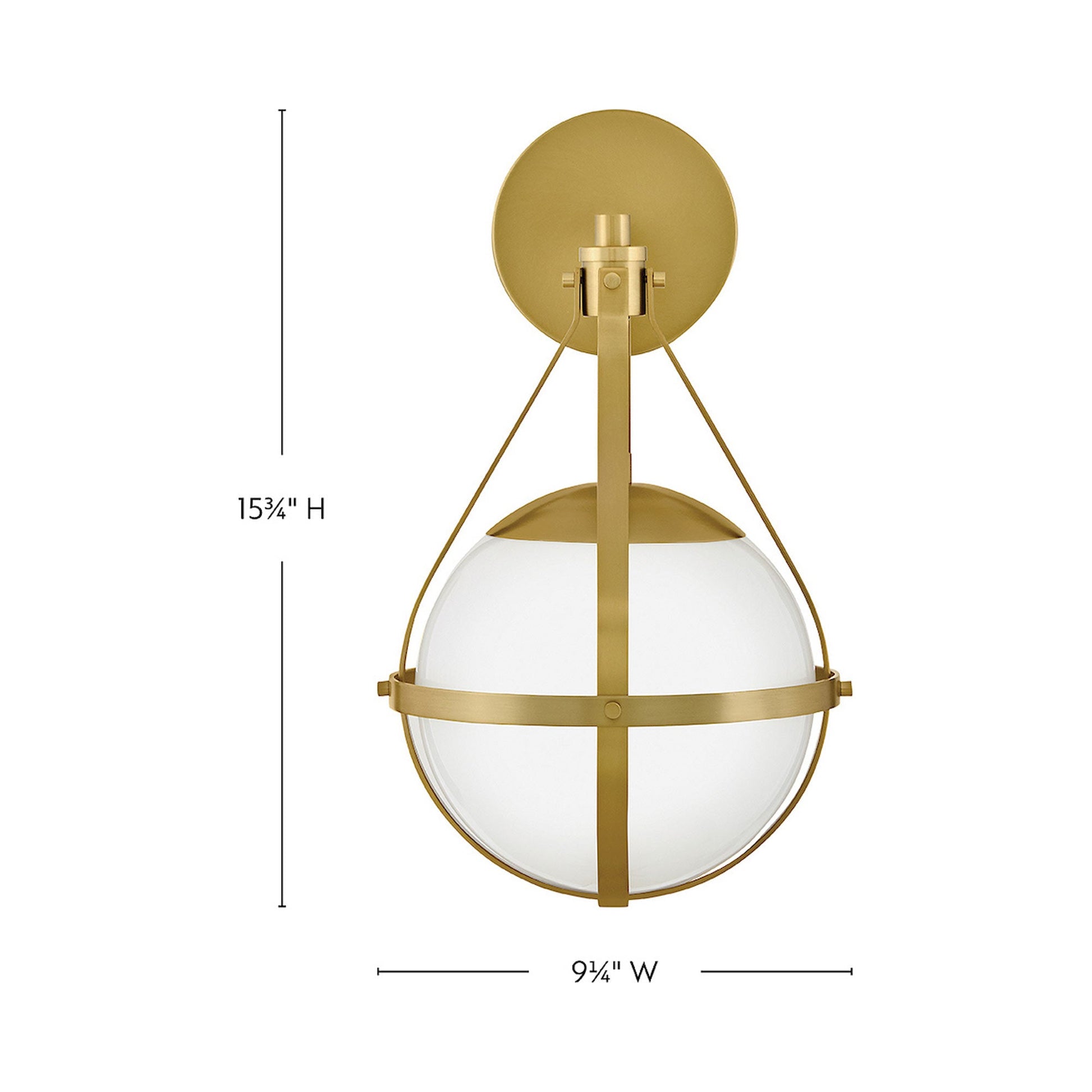 Colby Wall Light - line drawing.