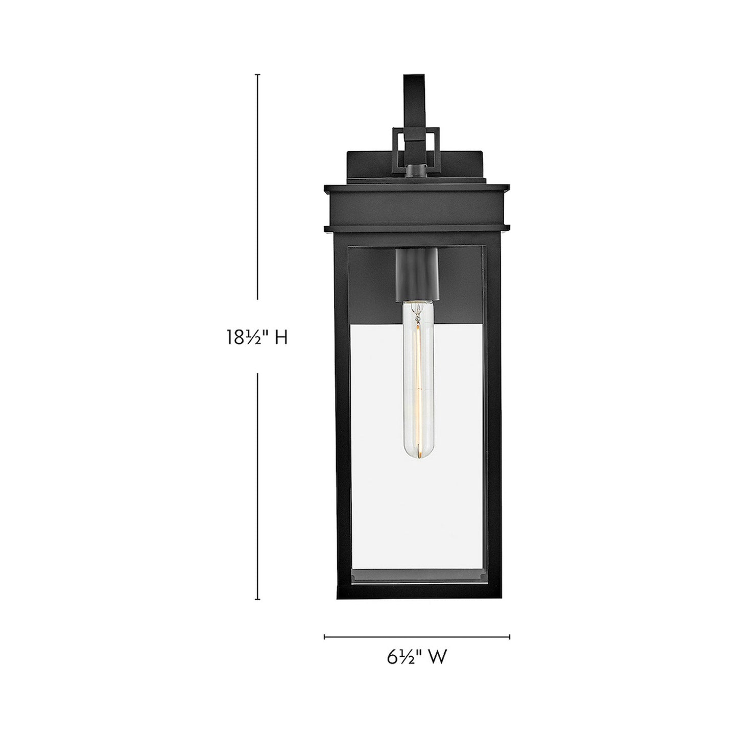 Cole Outdoor Wall Light - line drawing.