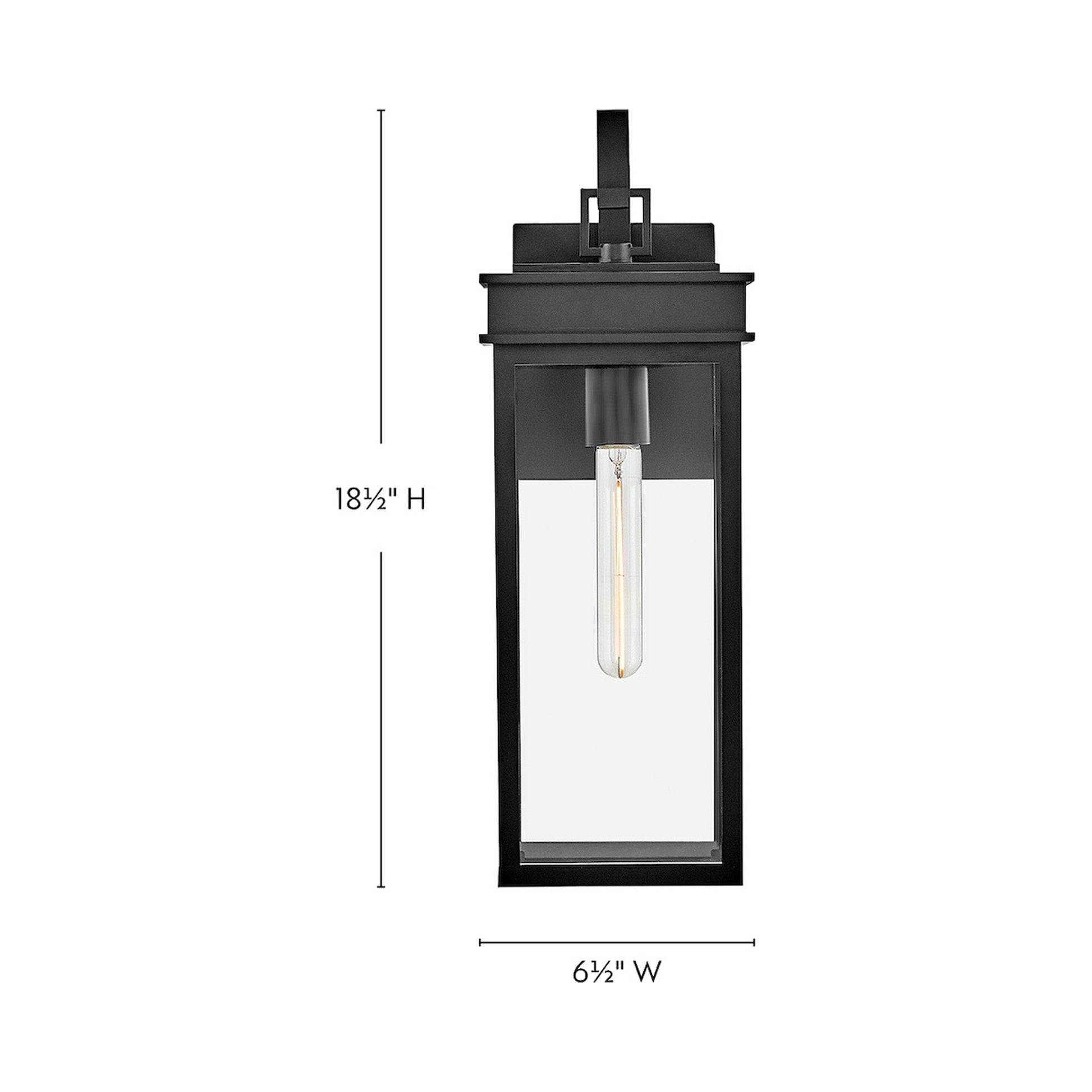 Cole Outdoor Wall Light - line drawing.