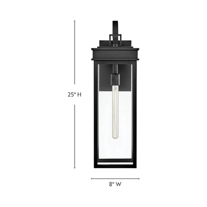 Cole Outdoor Wall Light - line drawing.