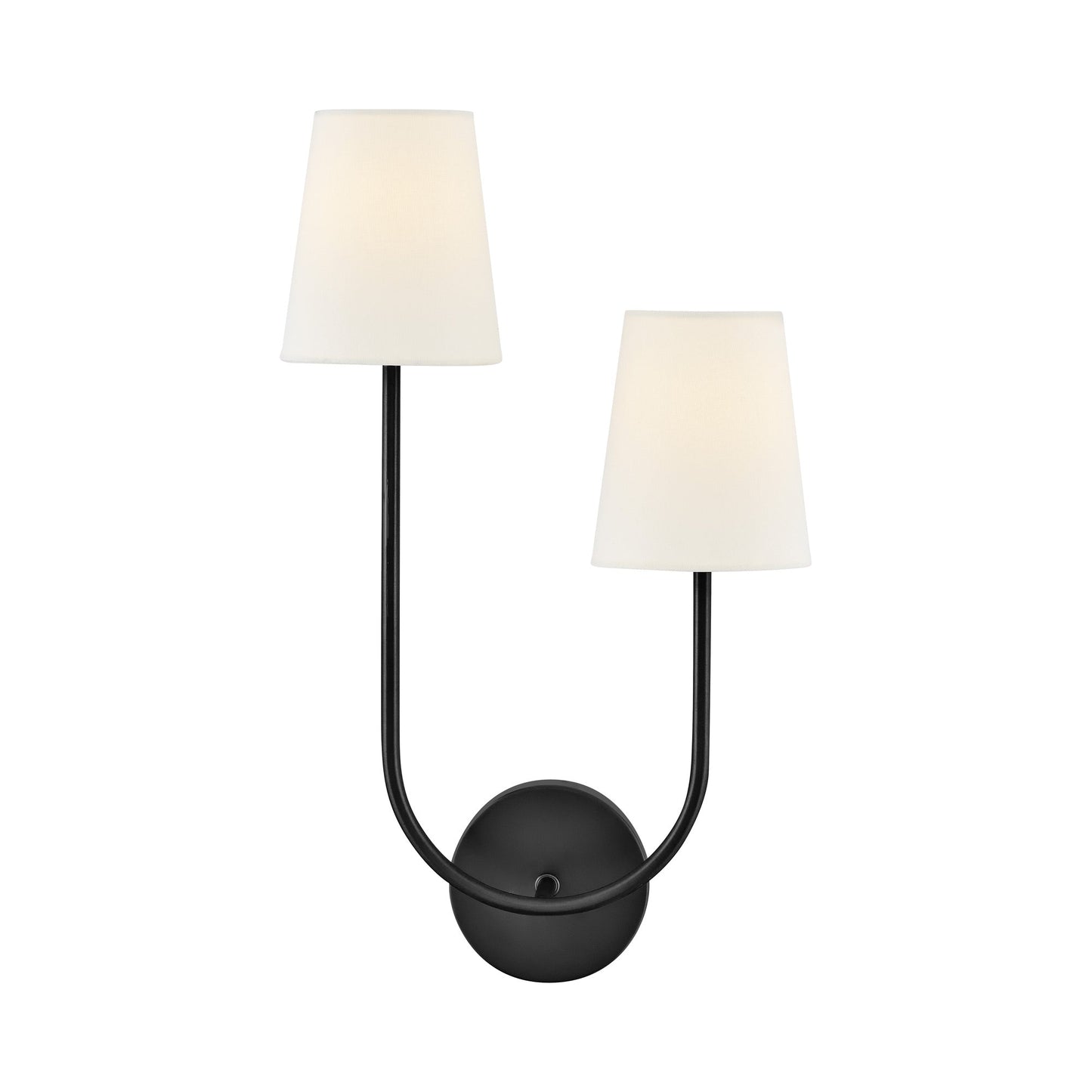Cora Wall Light in Black (Left).