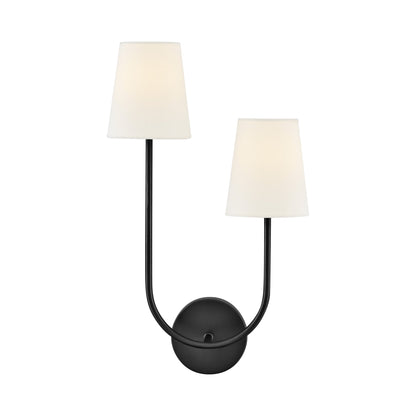 Cora Wall Light in Black (Left).