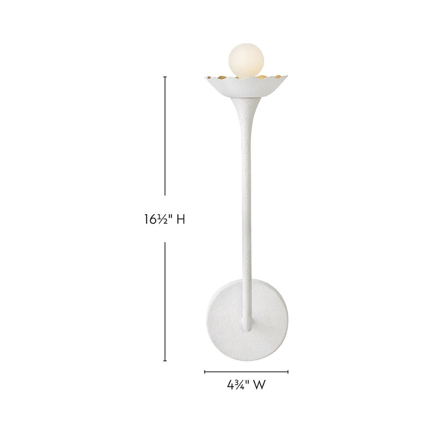 Darla Wall Light - line drawing.