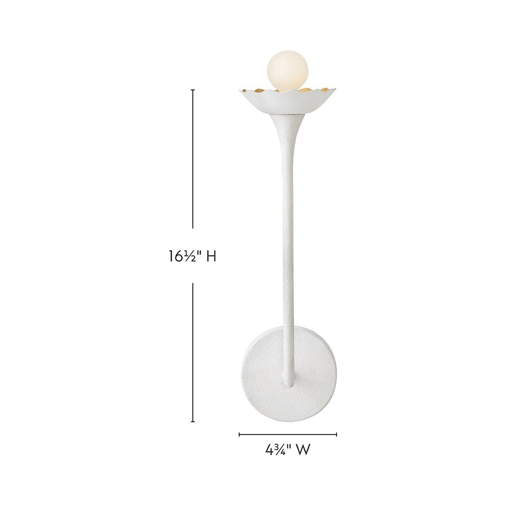 Darla Wall Light - line drawing.