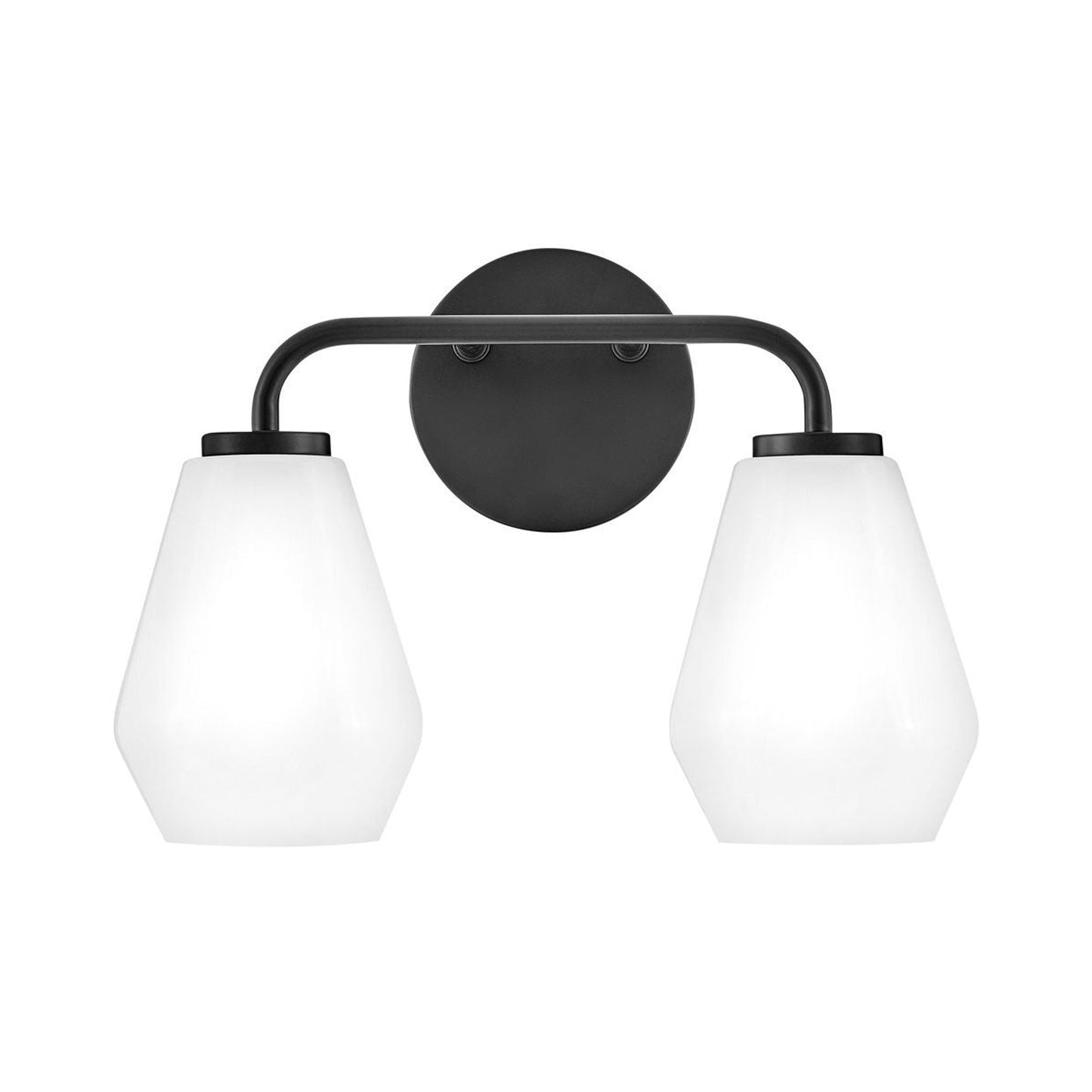 Gio Bath Vanity Light in Black (2-Light).