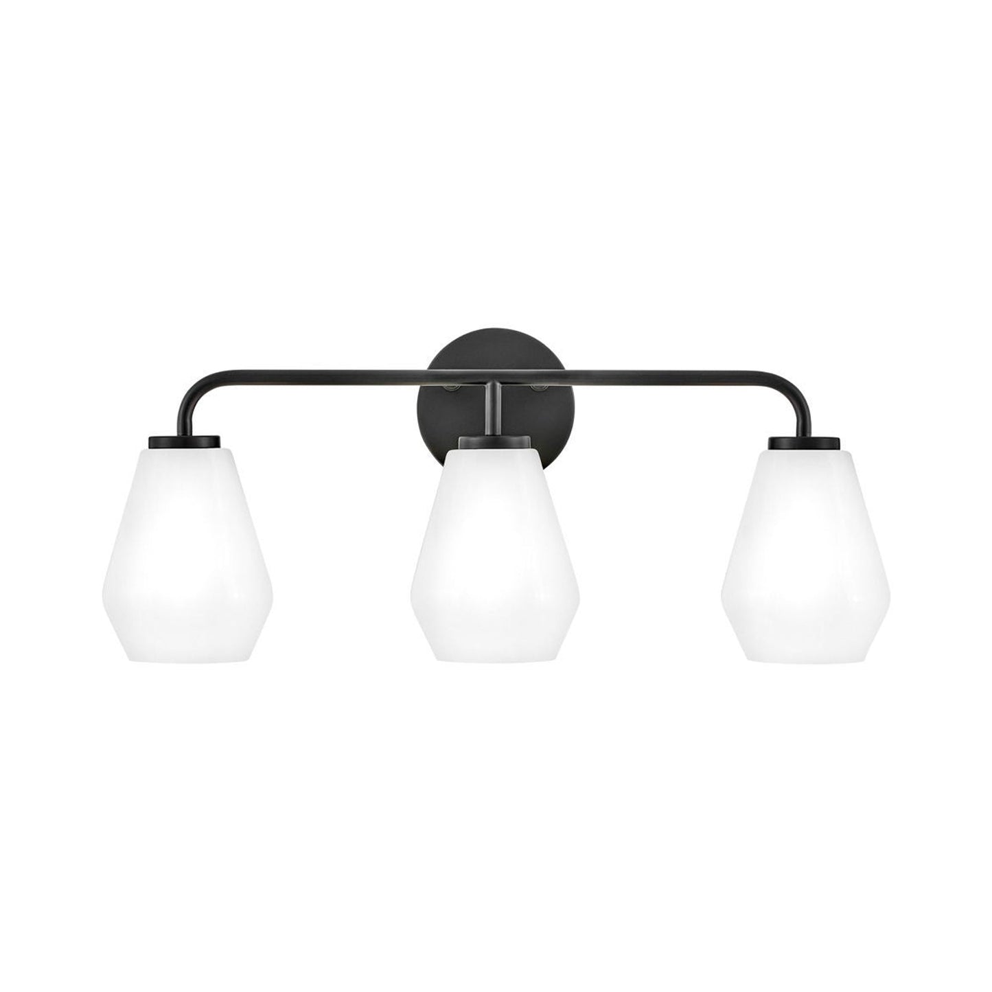Gio Bath Vanity Light in Black (3-Light).