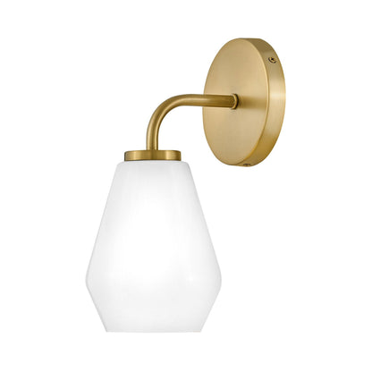 Gio Bath Wall Light in Lacquered Brass (1-Light).
