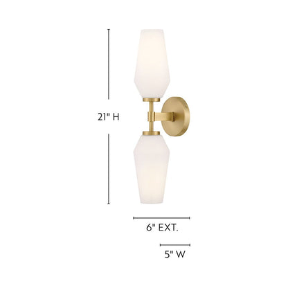 Gio Wall Light - line drawing.