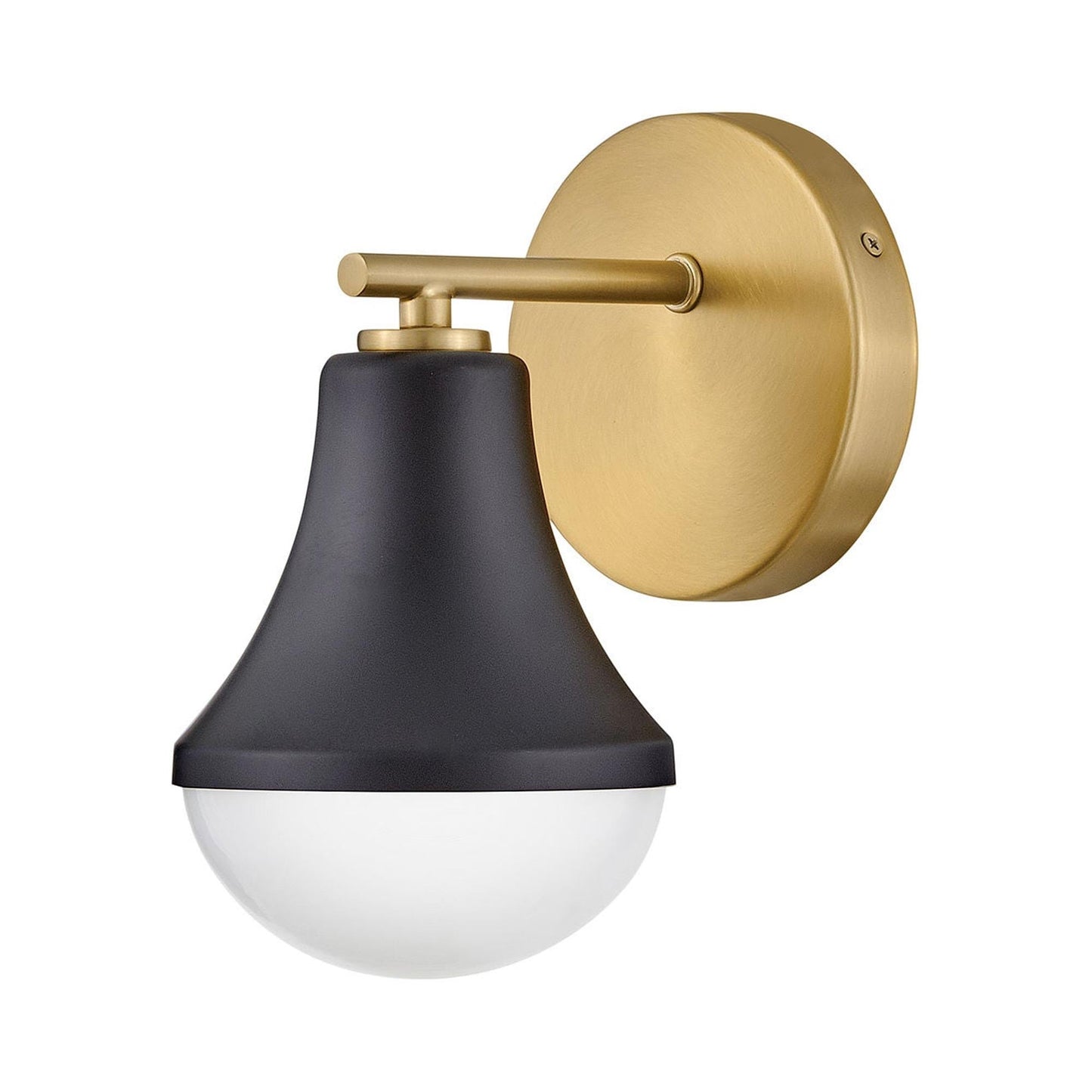 Haddie Bath Wall Light in Black (1-Light).
