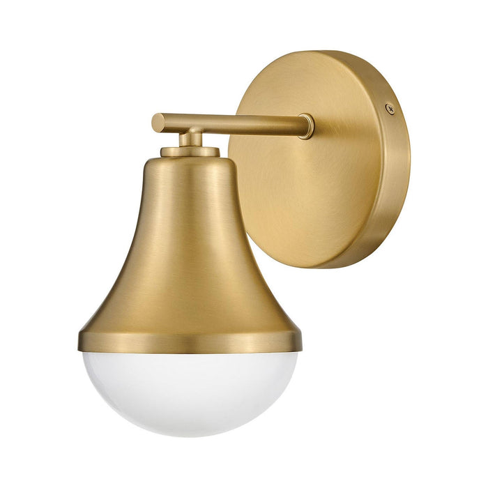 Haddie Bath Wall Light in Lacquered Brass (1-Light).