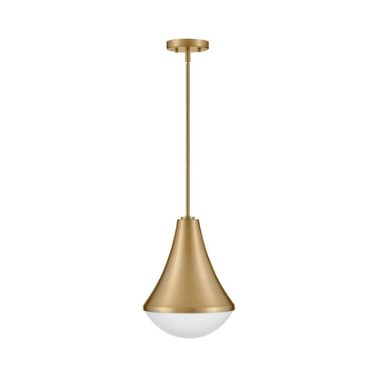 Haddie Pendant Light in Lacquered Brass.