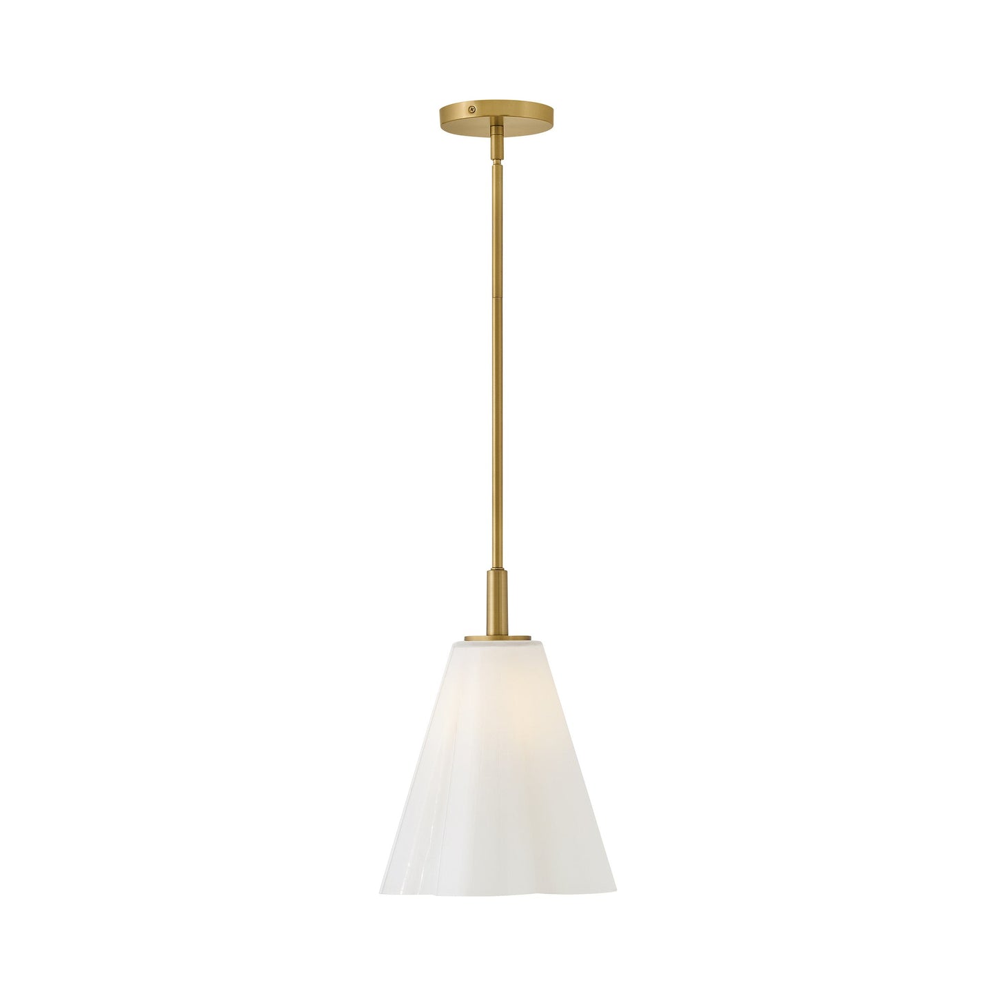 Honey Pendant Light in Lacquered Brass.