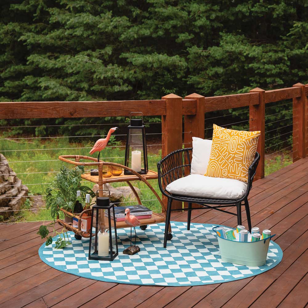 Hugh Outdoor Lantern in Outside Area.