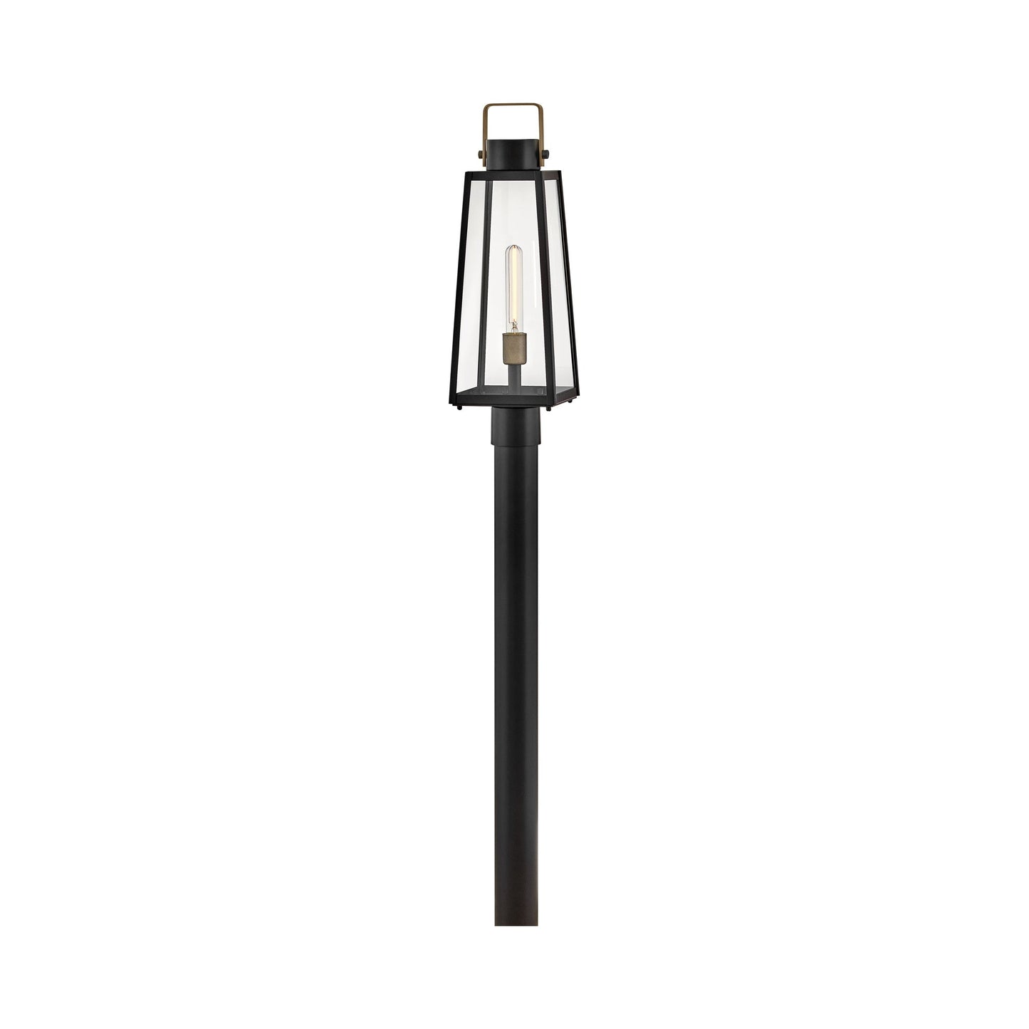 Hugh Outdoor Post Light in Black.