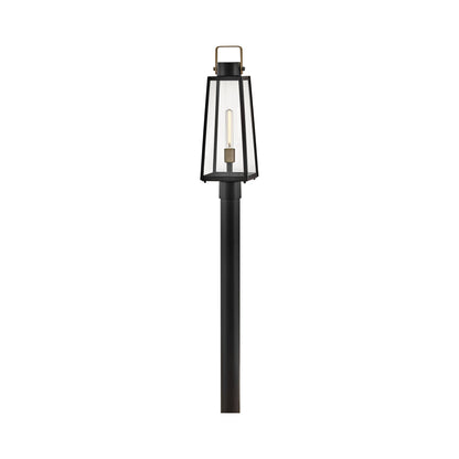 Hugh Outdoor Post Light in Black.