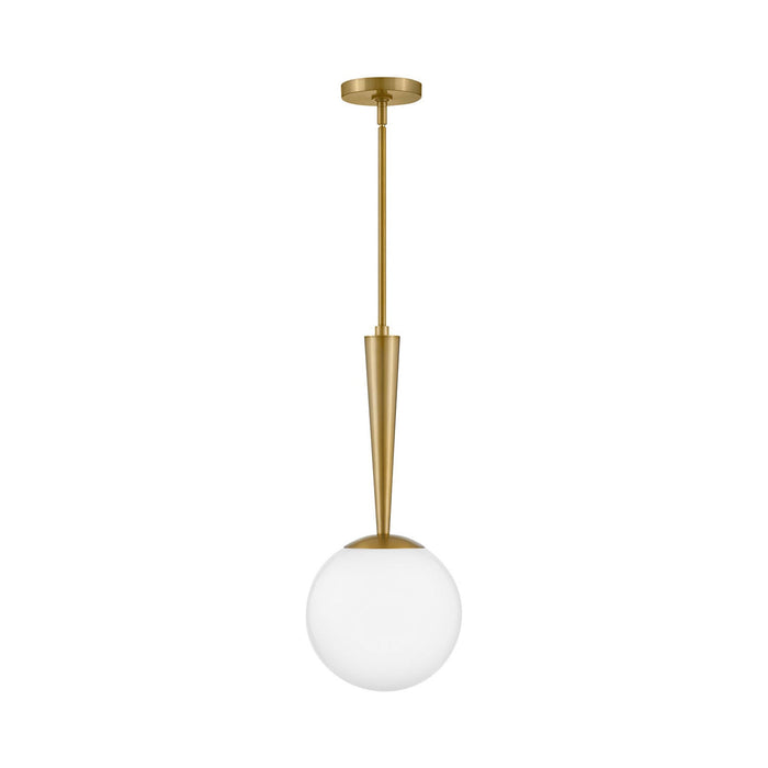 Izzy Pendant Light in Lacquered Brass.