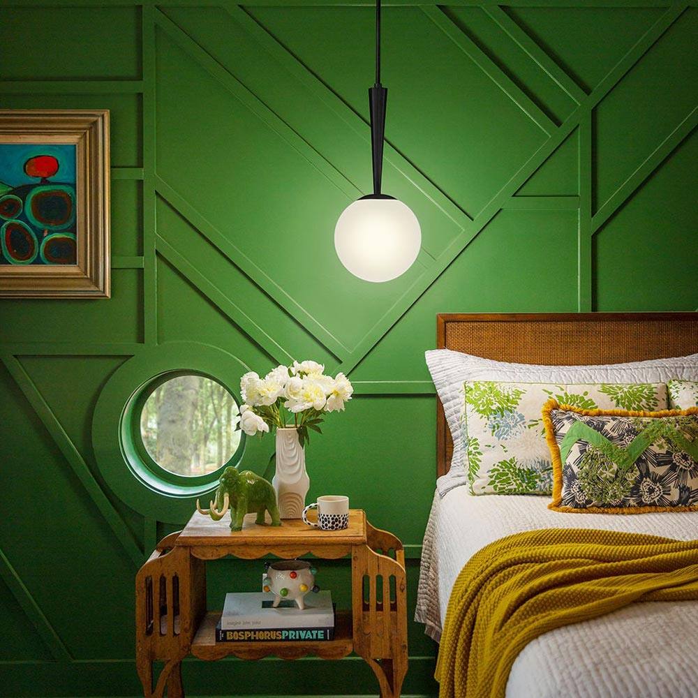 Izzy Pendant Light in bedroom.