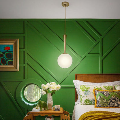 Izzy Pendant Light in bedroom.