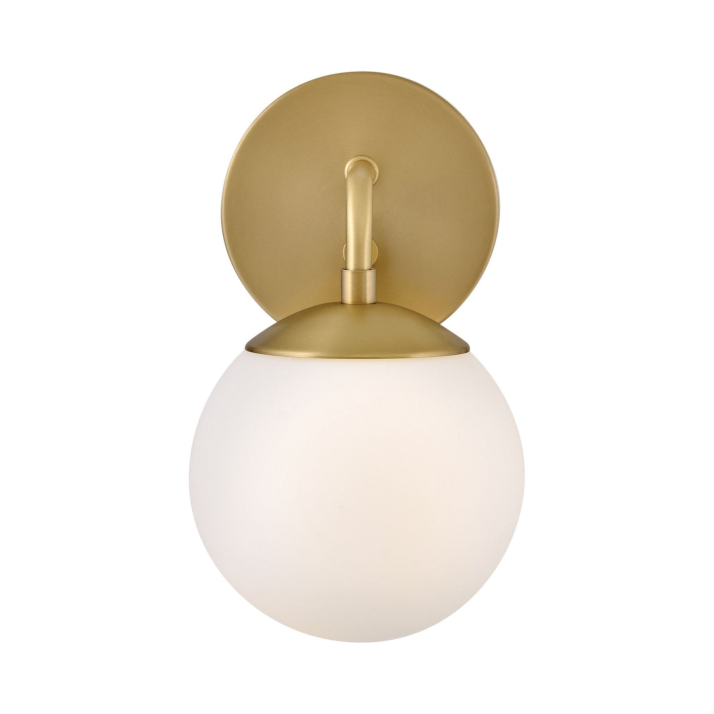 Julep Wall Light in Lacquered Brass.