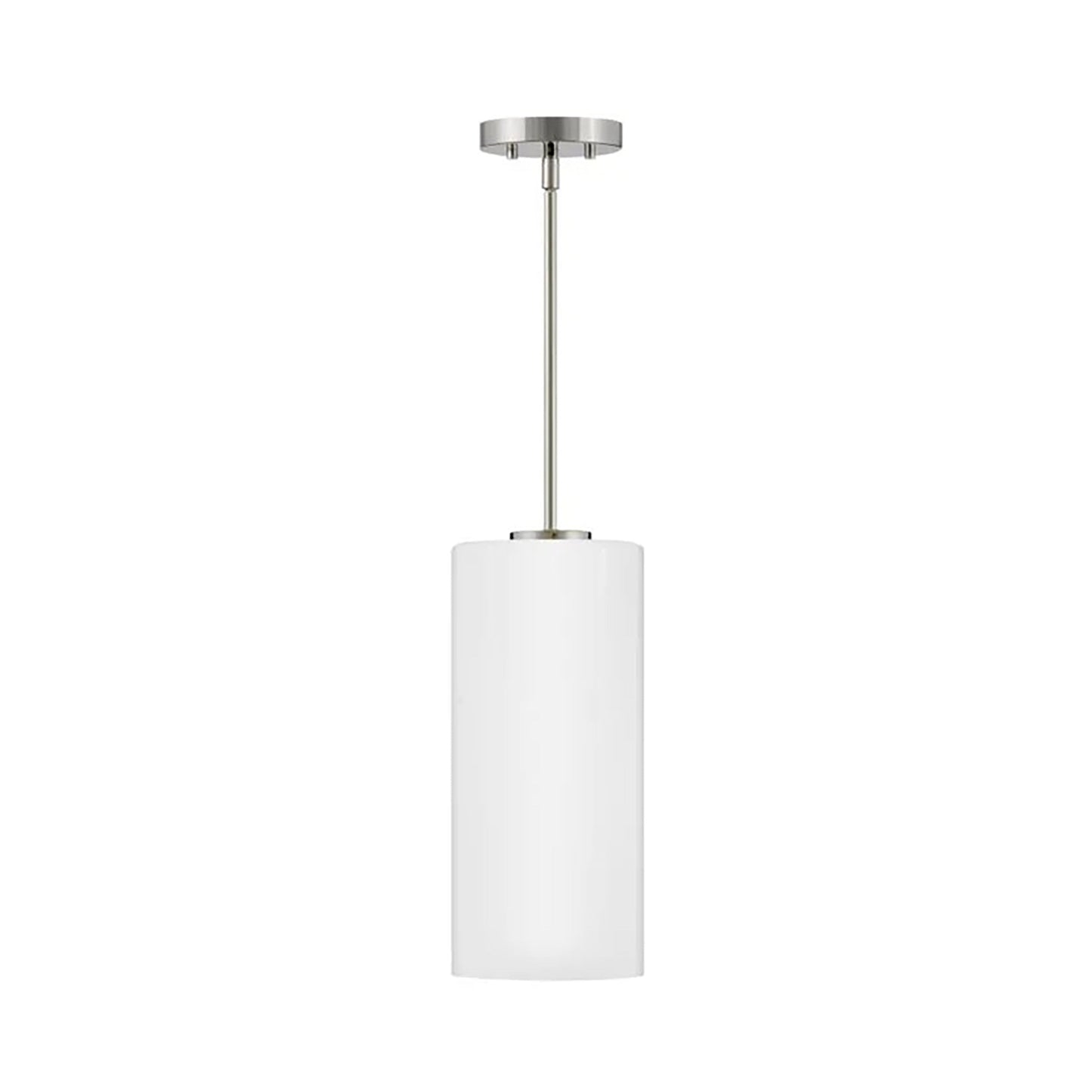 Lane Pendant Light in Polished Nickel/Cased Opal.