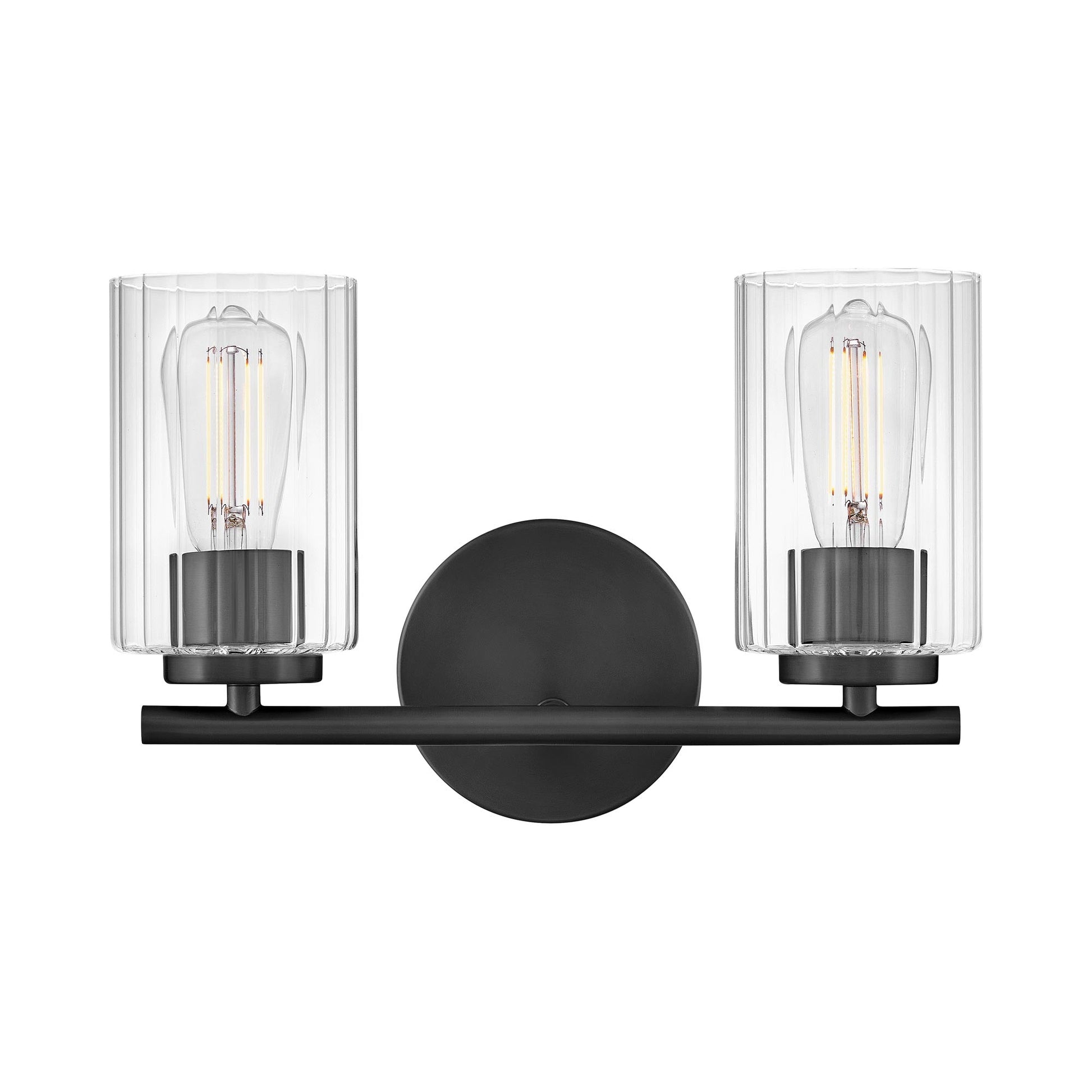 Leta Bath Vanity Light in Black (2-Light).