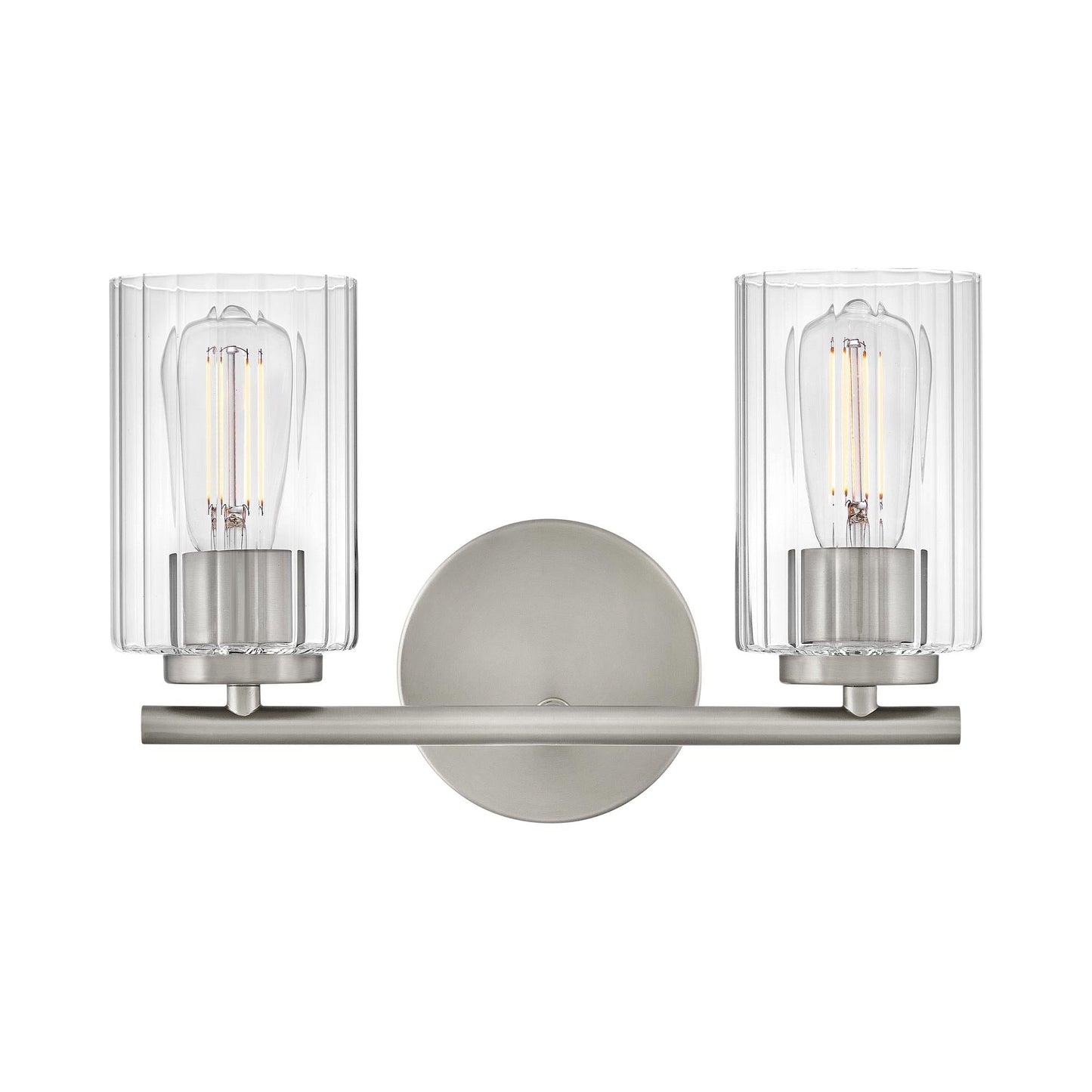 Leta Bath Vanity Light in Brushed Nickel (2-Light).