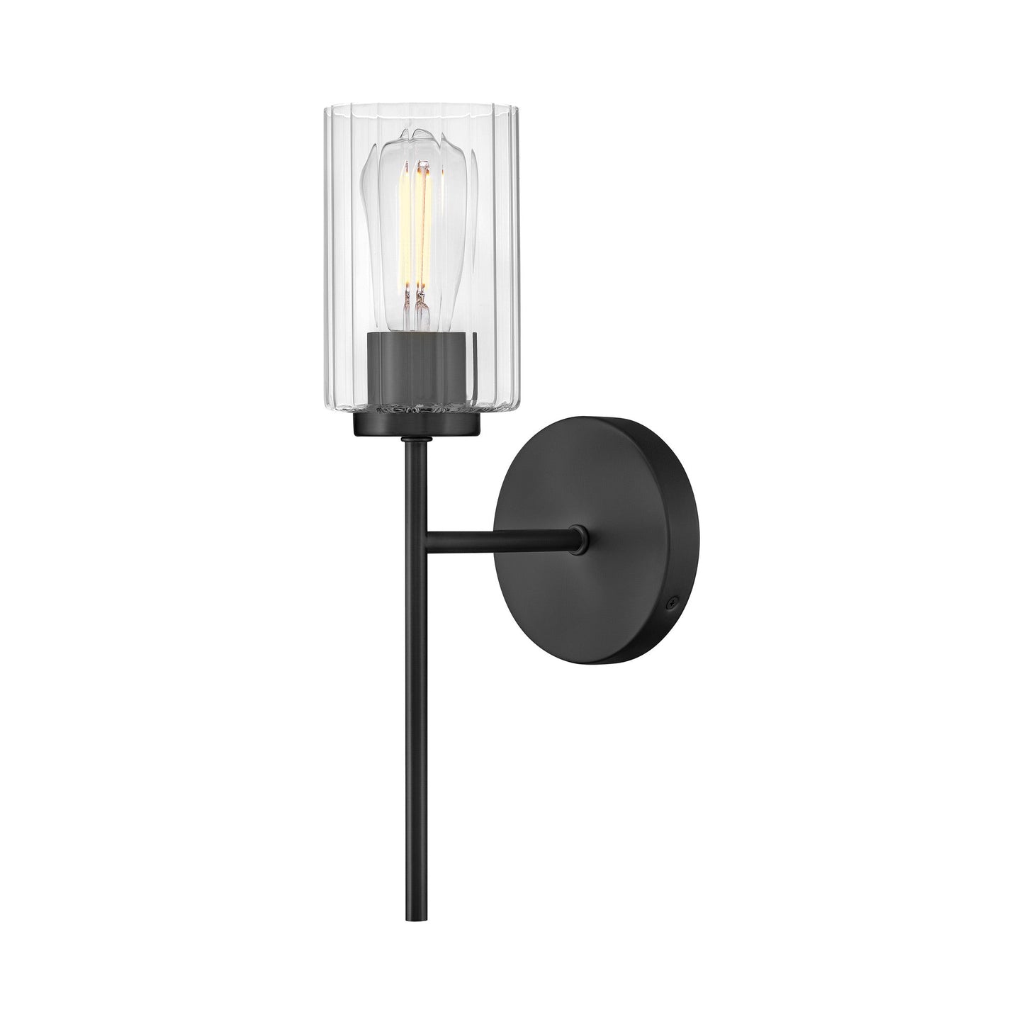 Leta Bath Wall Light in Black.