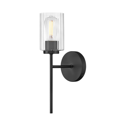 Leta Bath Wall Light in Black.