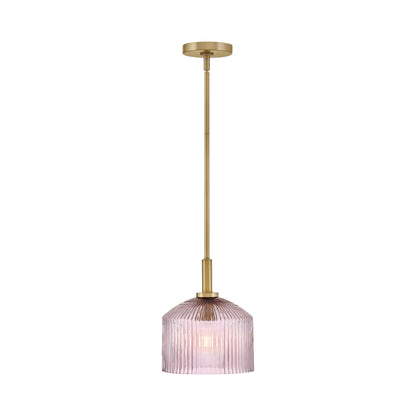 Lisette Pendant Light in Rose Glass.