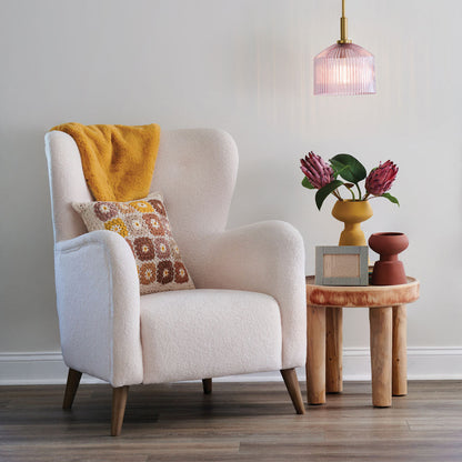 Lisette Pendant Light in living room.