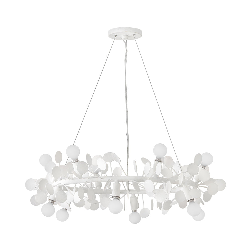 Lolli Chandelier in Textured Plaster.