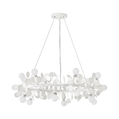 Lolli Chandelier in Textured Plaster.