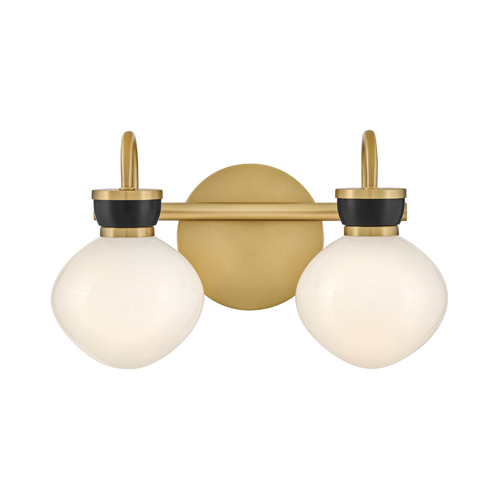 Lucy Bath Vanity Light in Black (2-Light).