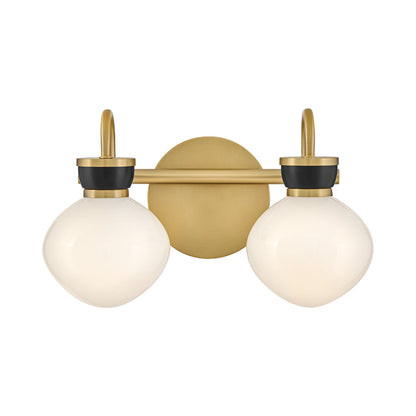 Lucy Bath Vanity Light in Black (2-Light).