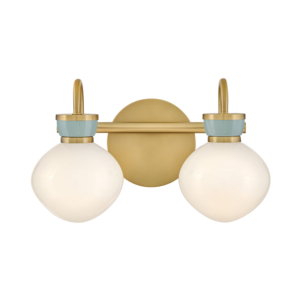 Lucy Bath Vanity Light in Seafoam (2-Light).