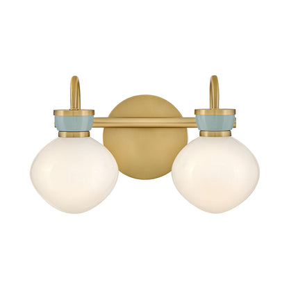 Lucy Bath Vanity Light in Seafoam (2-Light).